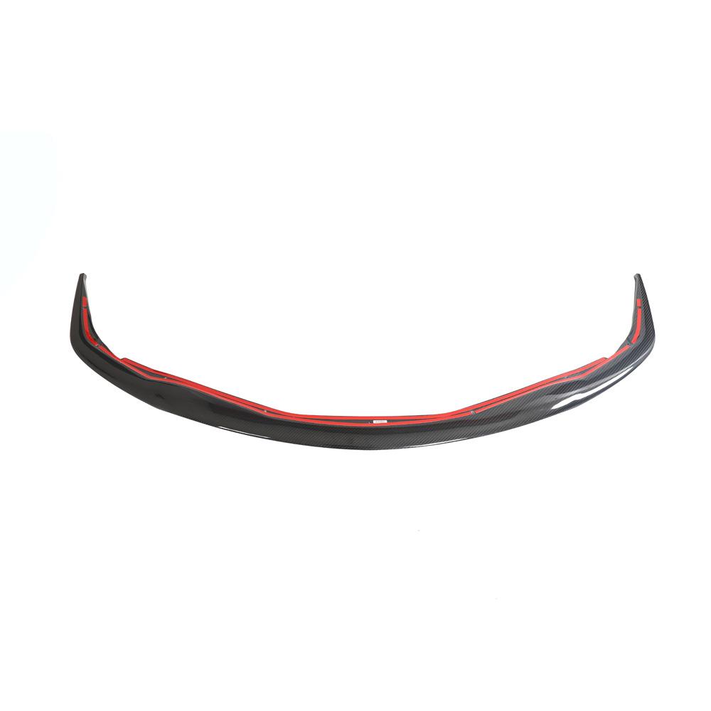Front Bumper Lip V1 Overlay (Carbon) for Toyota Supra 2019- - image 1
