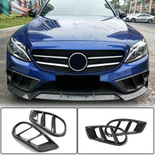 Covers for fog lights (for C43 AMG 2015-2019, Carbon) for Mercedes C-class W205 2014-2021 - image 1