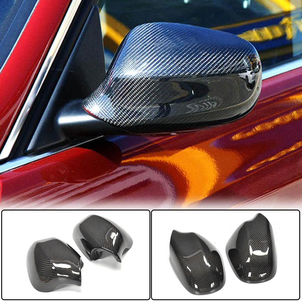 Mirror Covers (for E90/E91 2008-2011, Carbon) for BMW 3 Series E90/E91 2005-2011 - image 1