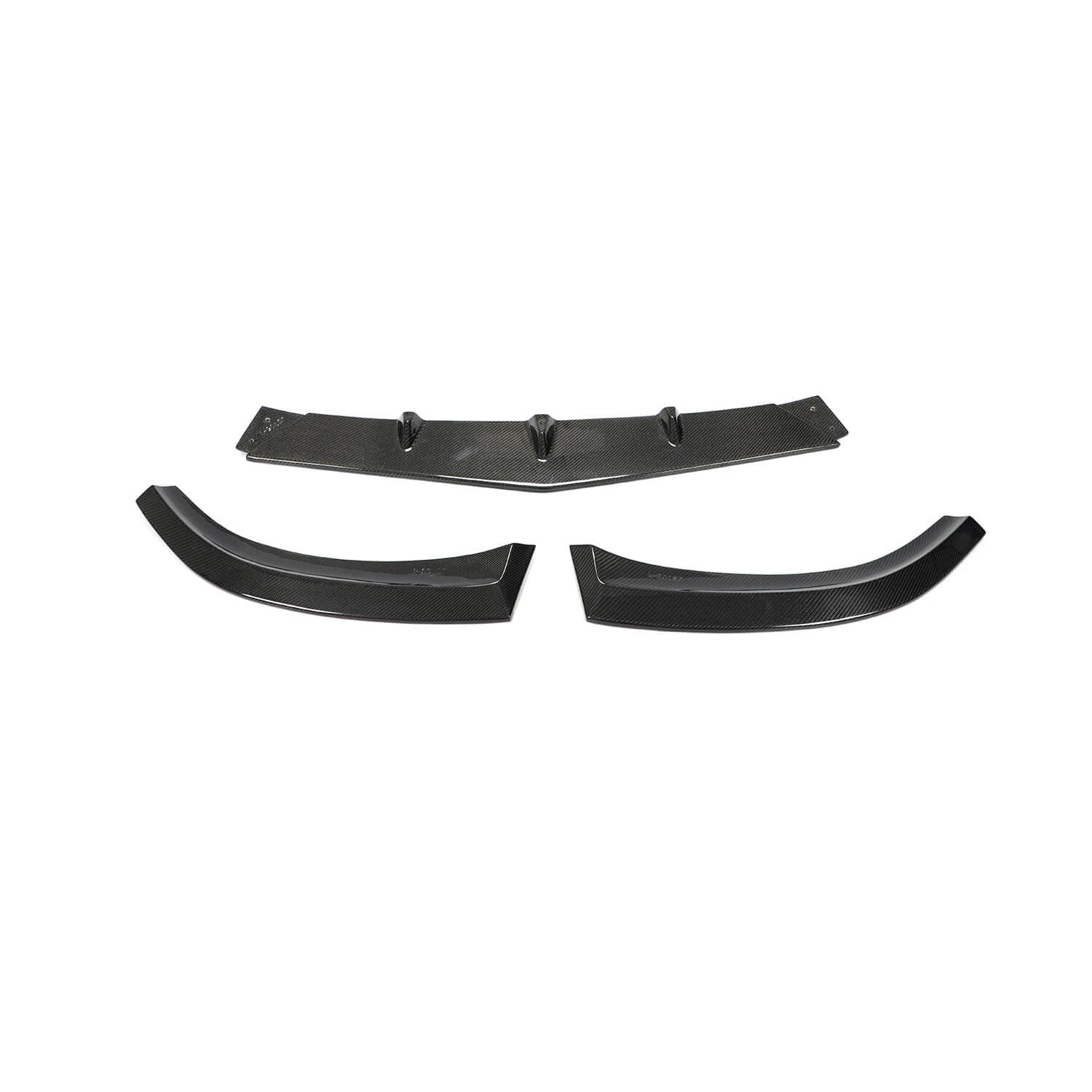 Lip V3 front bumper cover (for SD C63 AMG 2015-2019, Carbon) for Mercedes C-class W205 2014-2021 - image 1
