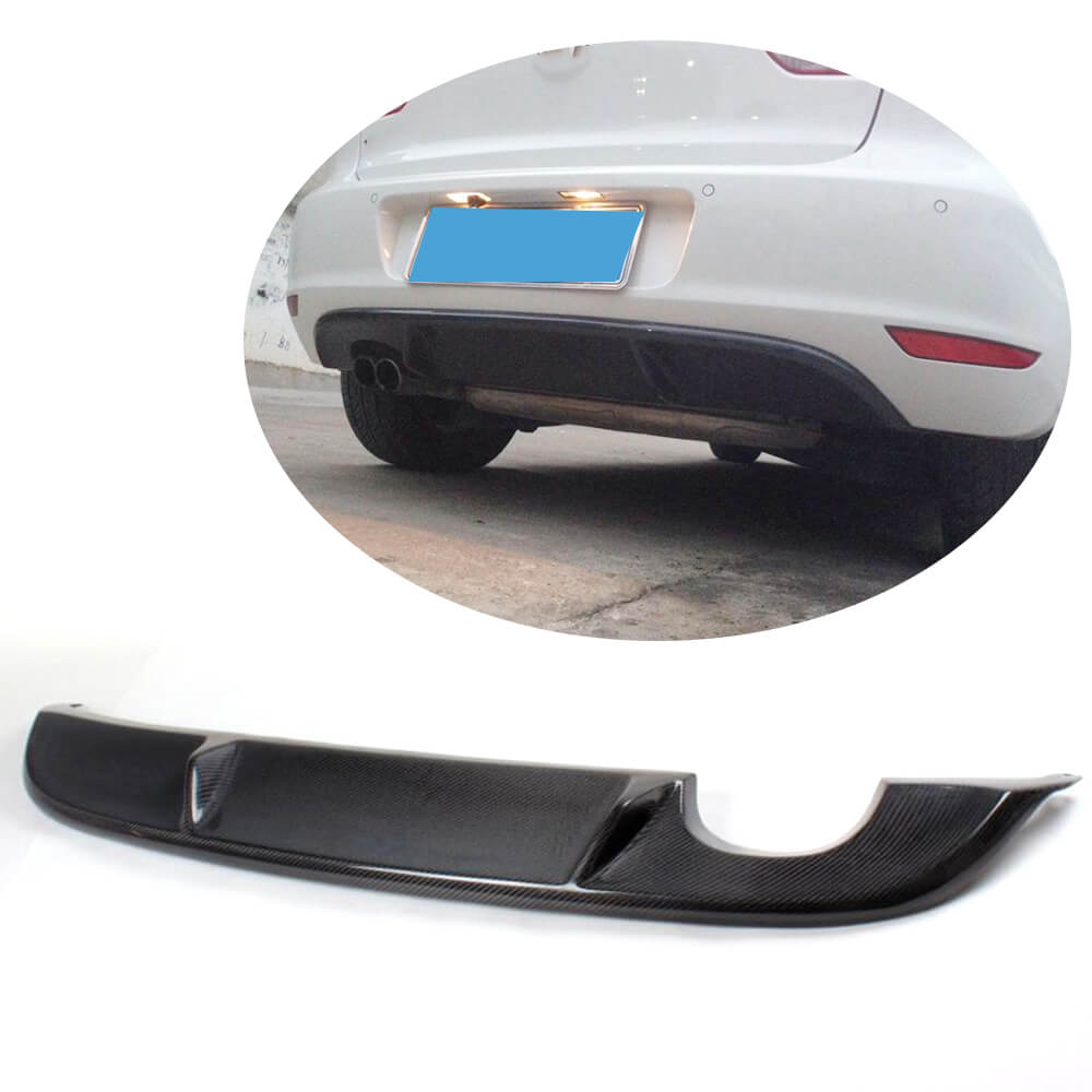 Rear bumper diffuser V1 (for Base HB 2010-2013, Carbon) for Volkswagen Golf 6 - image 1