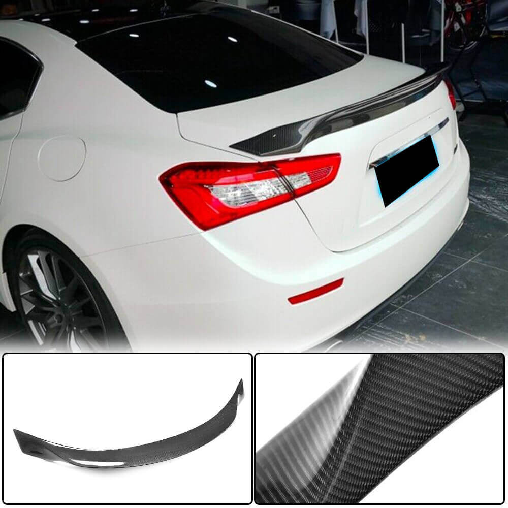 Spoiler V4 (Carbon) for Maserati Ghibli 2013-2023 - image 1