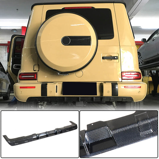 Rear bumper diffuser V1 (for G63 AMG, Carbon) for Mercedes G class W463 2018-2024 - image 1