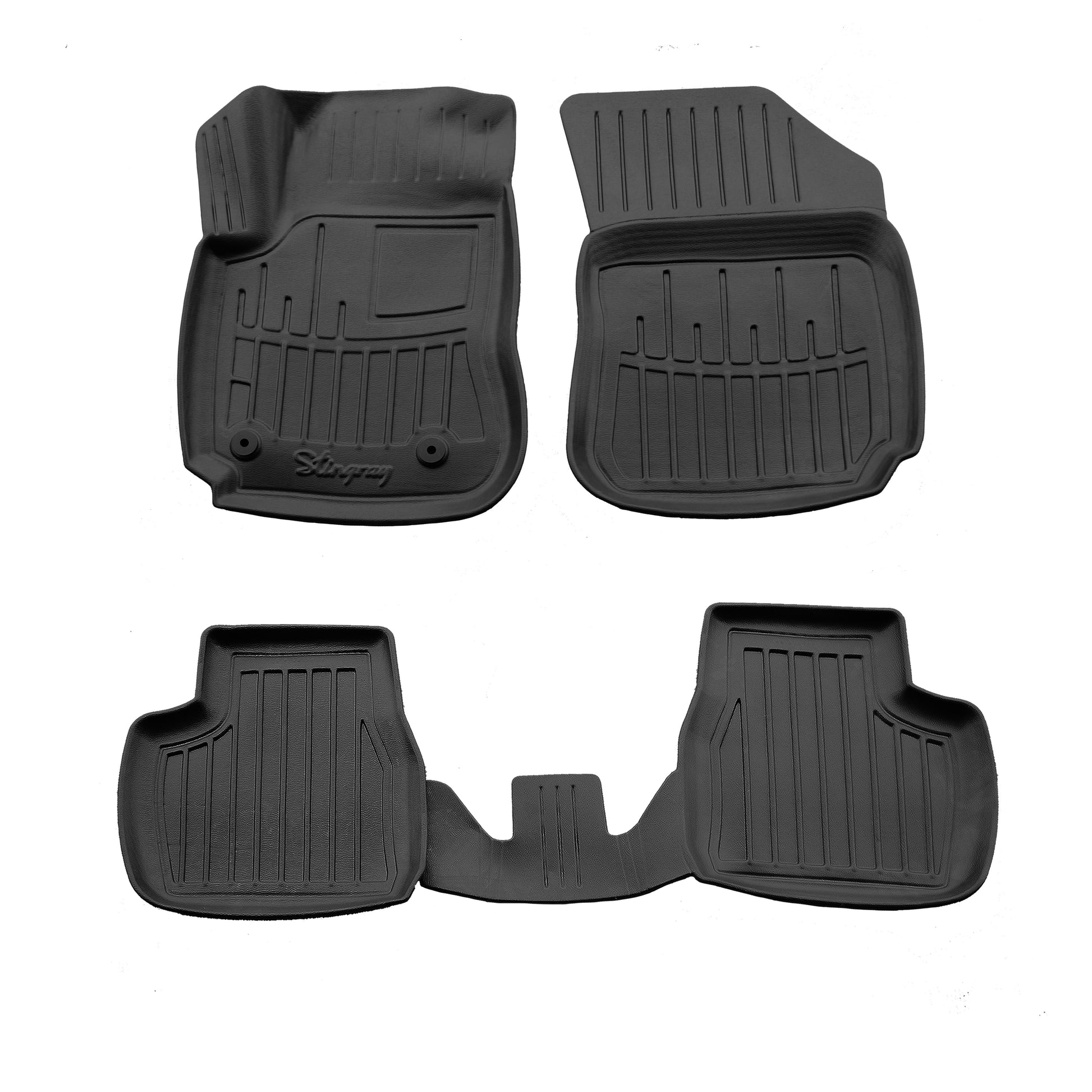 Stingray 3D Rubber Floor Mats (4 pcs) for Citroen Cactus 2014-2020 - image 1