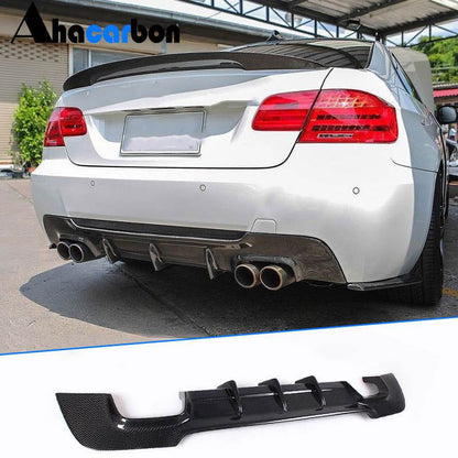 Rear Bumper Diffuser V1 (for M-Sport, Carbon) for BMW 3 Series E92/E93 2006–2013 - image 1