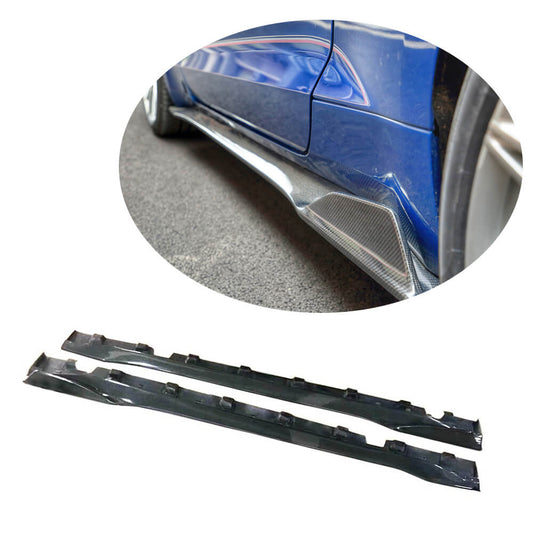 Side Skirts V3 (Carbon) for Ford Mustang 2015-2023 - image 1