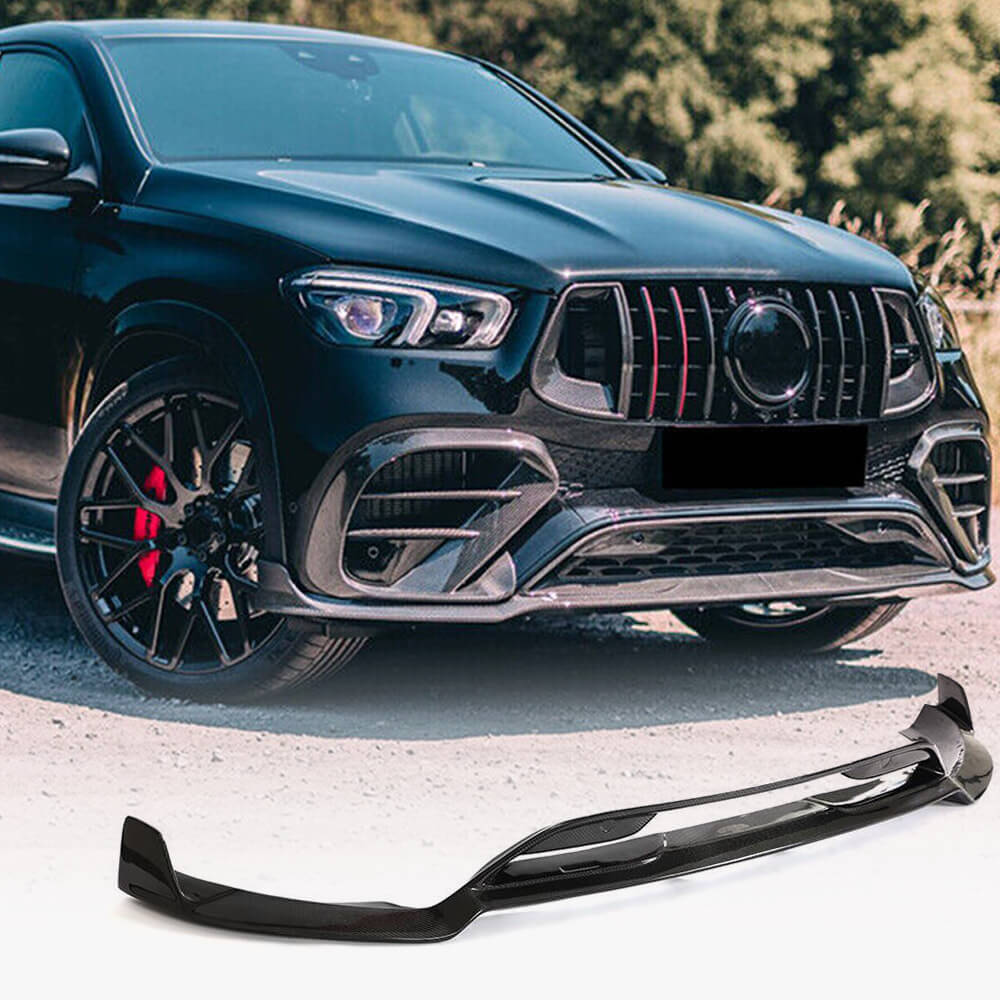 Linings on the front bumper Lip (GLE63 AMG, Carbon) for Mercedes GLE coupe C167 2019↗︎ - image 1