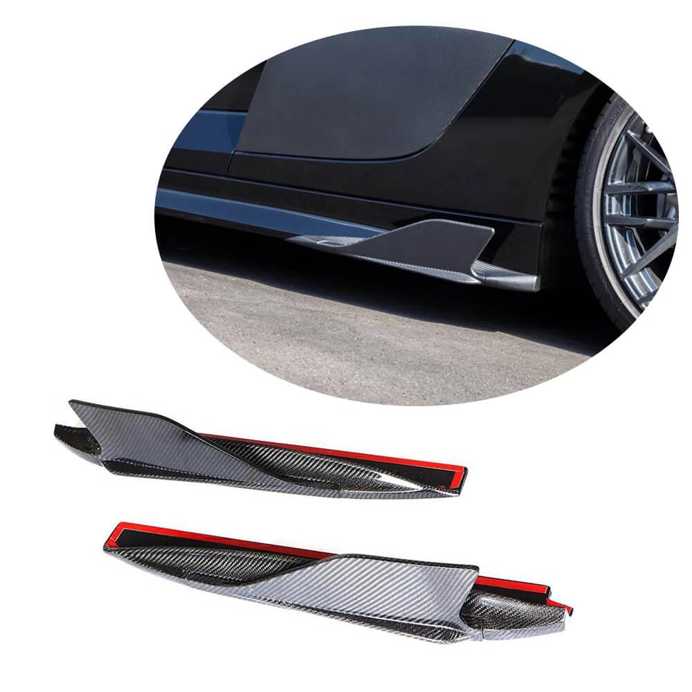 Side Skirts Splitters Carbon Fiber V2 for Audi R8 2015- - image 1