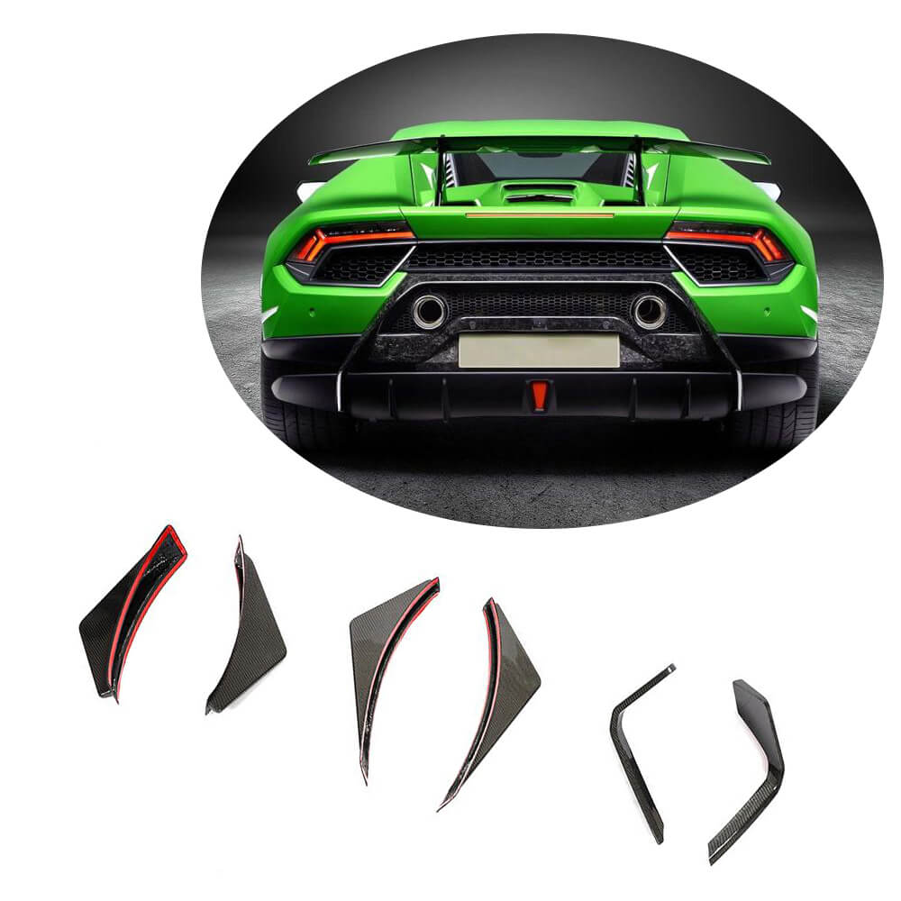 Rear Bumper Diffuser V2 (Carbon) for Lamborghini Huracan 2014- - image 1
