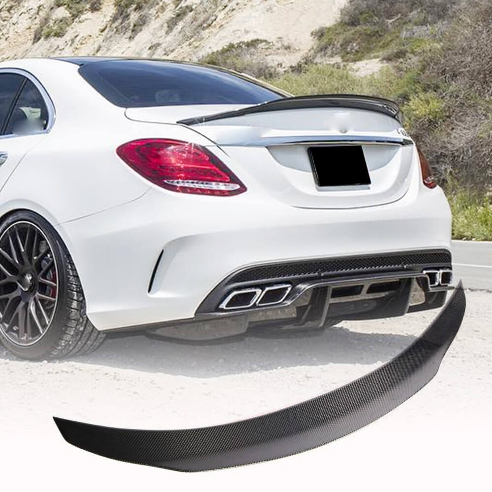 Spoiler V4 (for SD 2015-2021, Carbon) for Mercedes C-сlass W205 2014-2021 - image 1