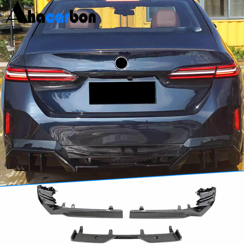 Rear Bumper Diffuser (for M-Sport, Carbon) for BMW 5/i5 Series G60/G60E/G61 2023- - image 1