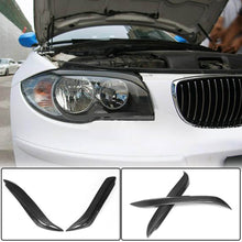 Headlight Eyebrows Lamp Eyelids Carbon Fiber for BMW 1 series E81/82/87/88 2004-2011 - image 1