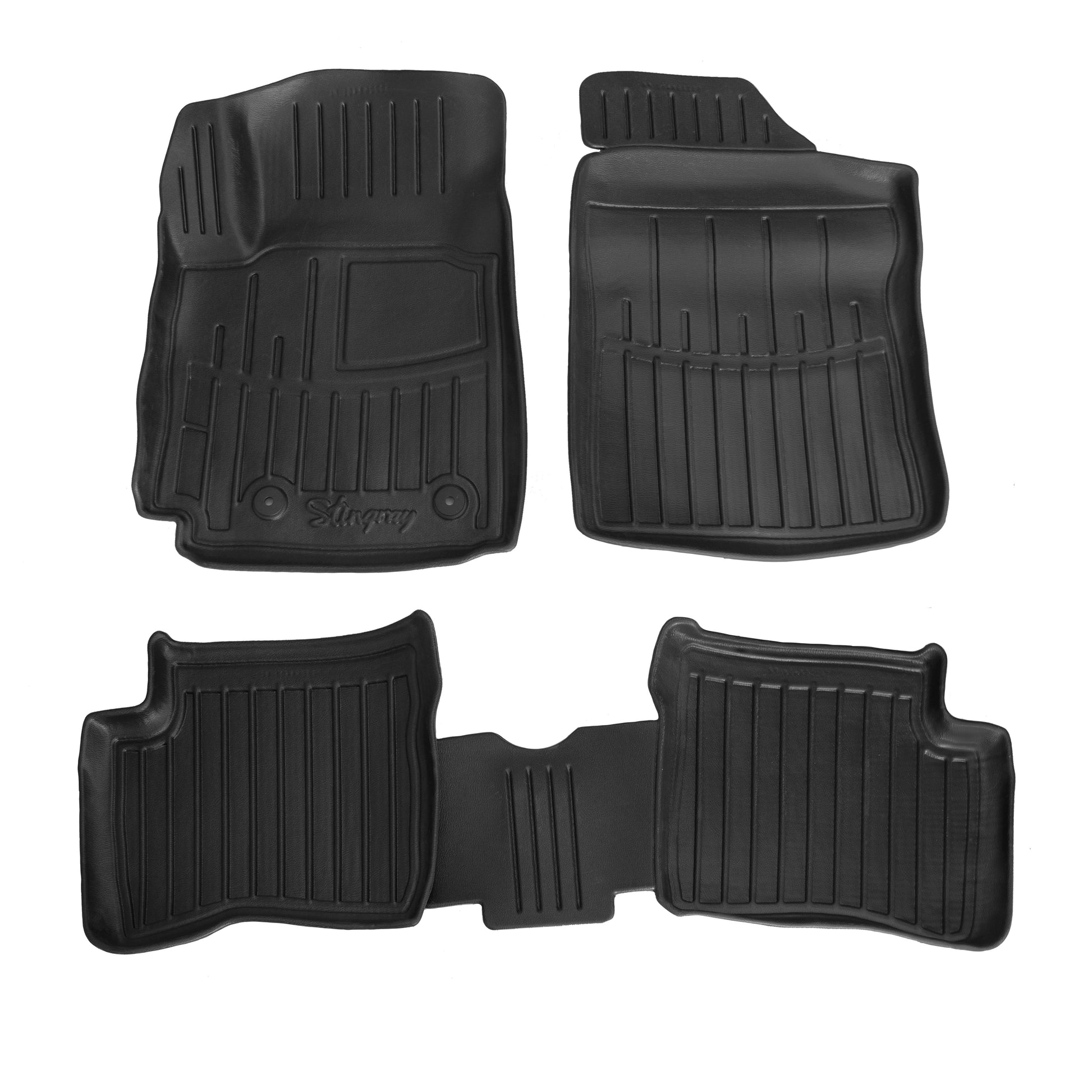 Rubber Floor Mats Stingray 3D (5 pcs) for Toyota Yaris 1999-2006 - image 1