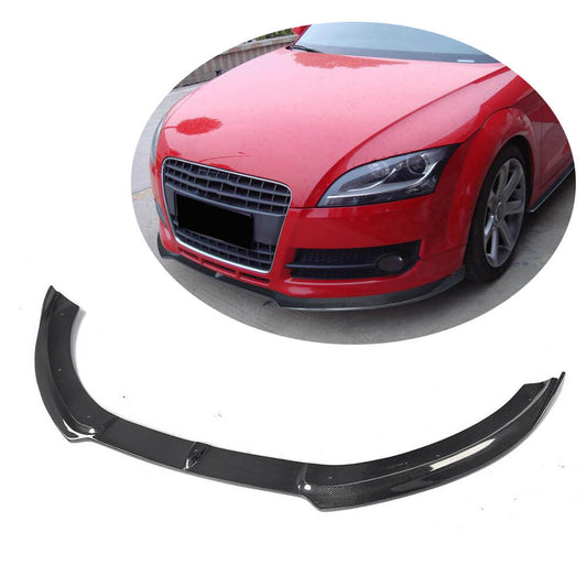 Front bumper lip V1 (2006-2010, Carbon) for Audi TT 2006-2014 - image 1