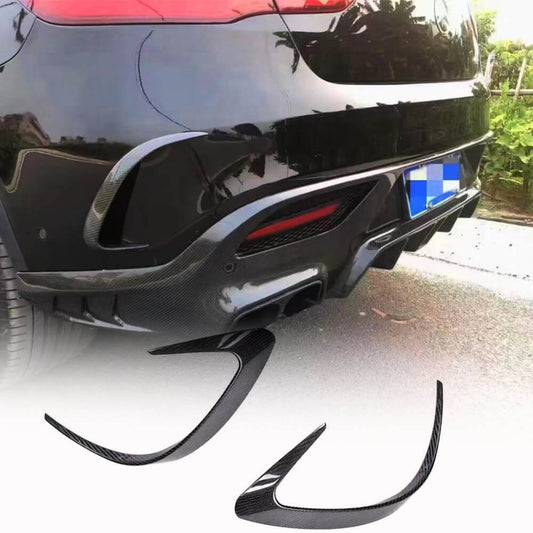 Rear Bumper Carbon Trim for GLE 350/GLE450/GLE63 2019-2023 for Mercedes GLE coupe C292 2015-2019 - image 1