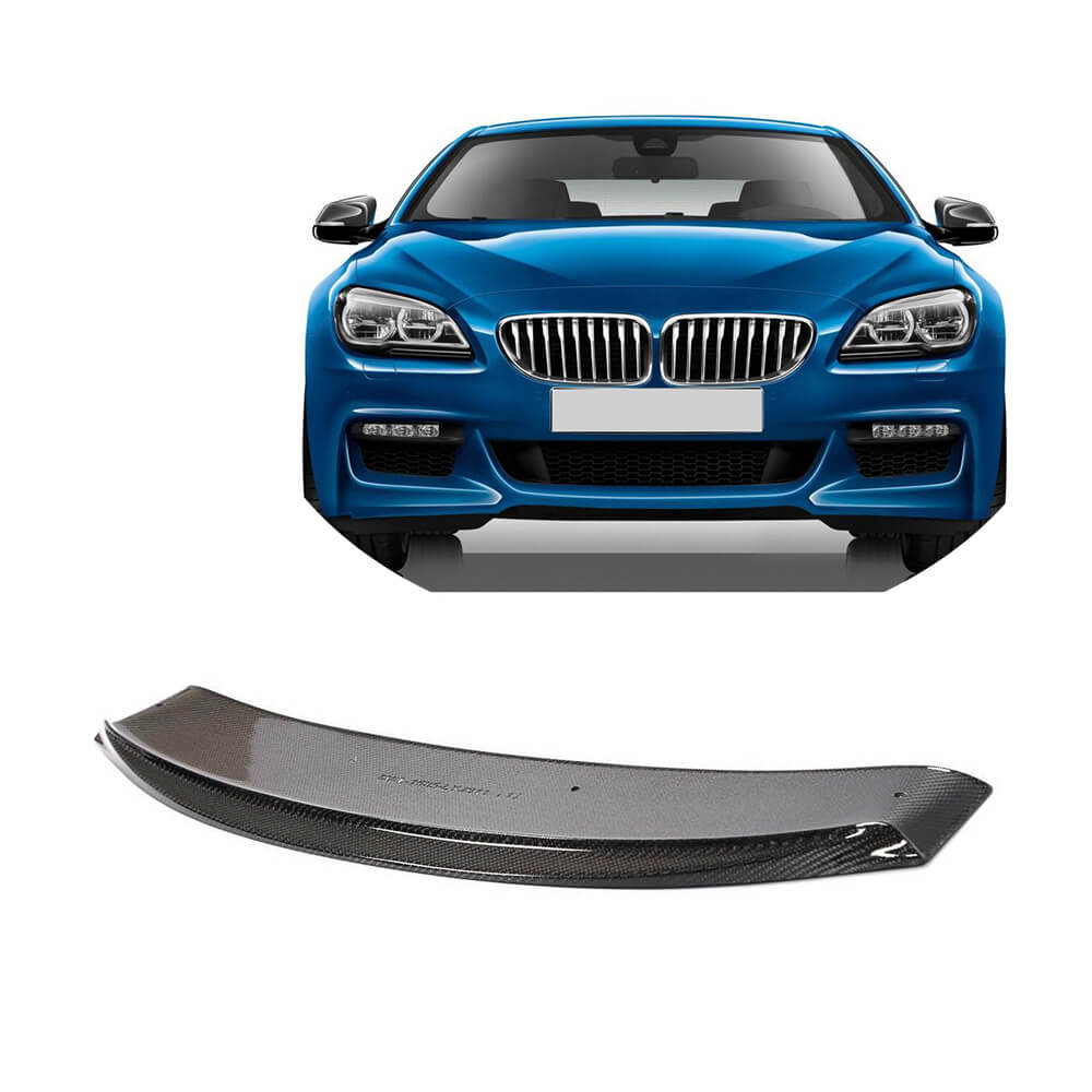 Front Bumper Lip Carbon Fiber V3 (M-Sport) for BMW 6 F12/F13/F06 2011-2015 - image 1