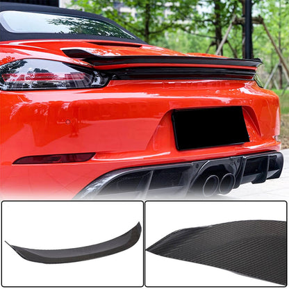 Spoiler V2 (for Boxster, Carbon) for Porsche Boxster/Cayman 982 (718) 2016- - image 1