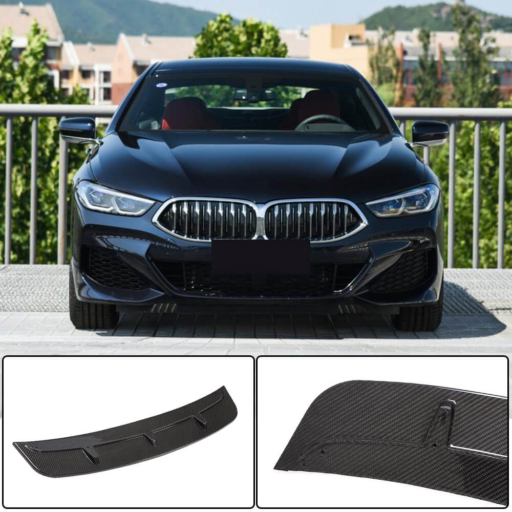 Front Bumper Lip V4 (for M-Sport, Carbon) for BMW 8 Series G14/G15/G16 2018- - image 1