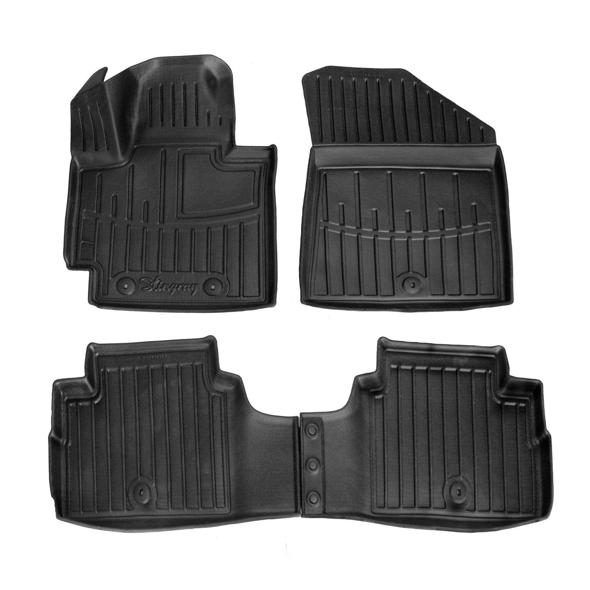 Stingray 3D Rubber Floor Mats (4 pcs) for Kia Soul II 2013-2018 - image 1
