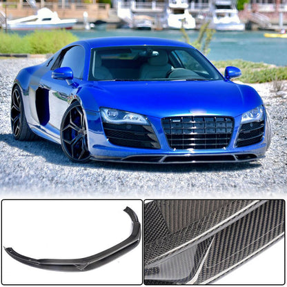 Front Bumper Lip Carbon Fiber V1 for Audi R8 2006-2015 - image 1