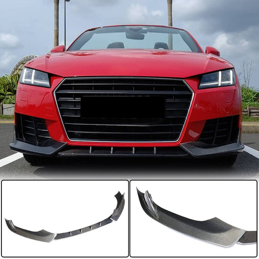 Front Bumper Lip V2 (for Base, 2014-2019, Carbon) for Audi ТТ 2014-2023 - image 1