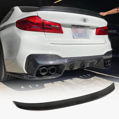 Rear Trunk Spoiler Carbon Fiber V1 (SD) for BMW 5 Series G30/31 2017-2023 - image 1