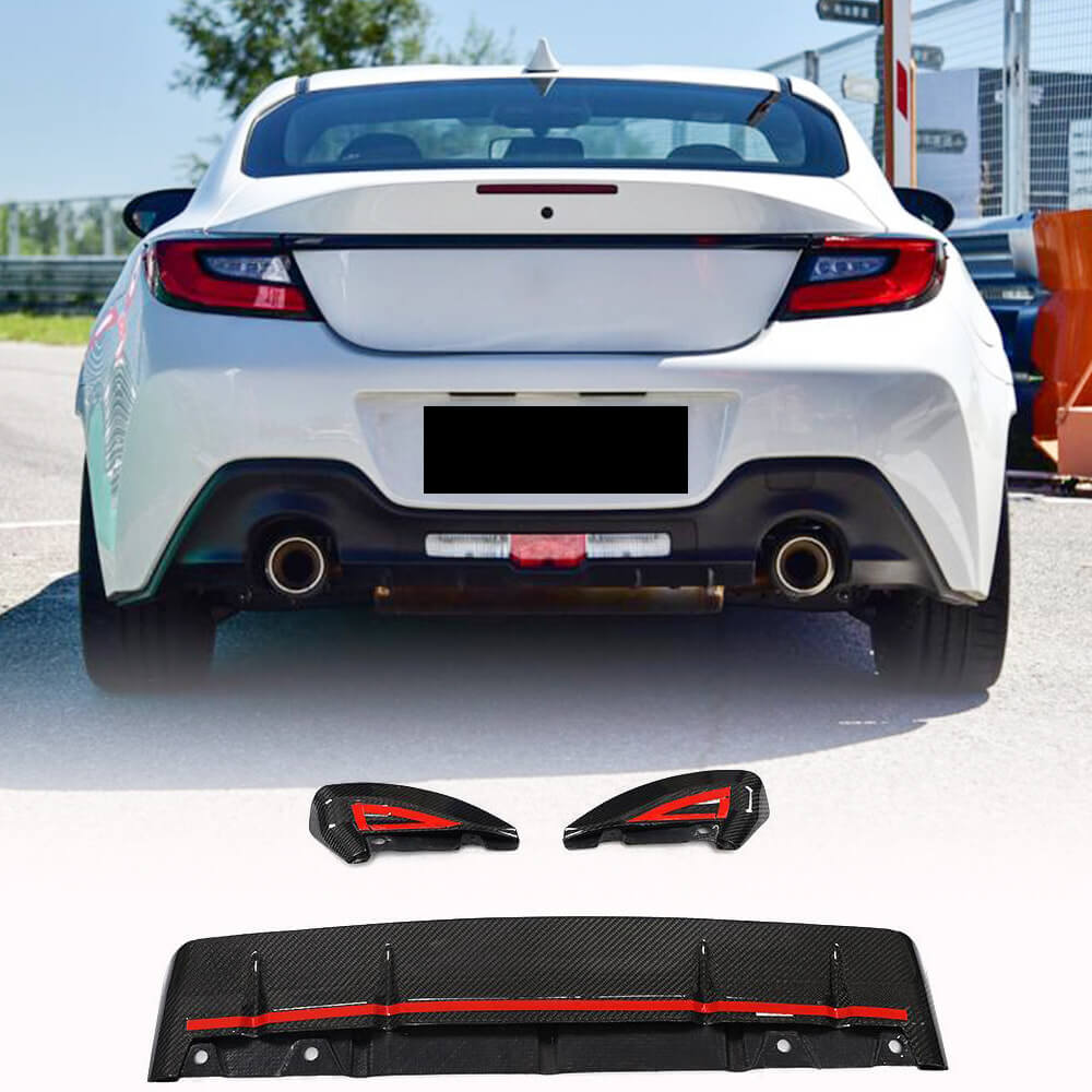 Rear bumper diffuser V2 (2021-2023, Carbon) for Subaru BRZ 2021- - image 1