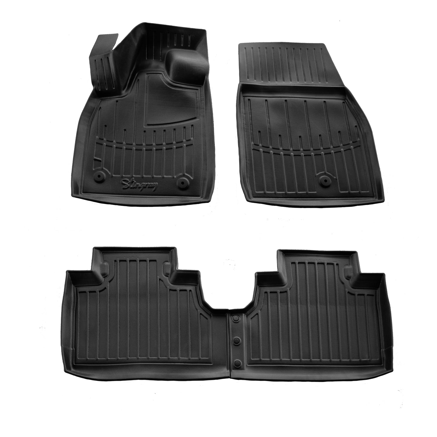 Stingray 3D Rubber Floor Mats (4 pcs) for Ford Mustang E-mach 2020- - image 1