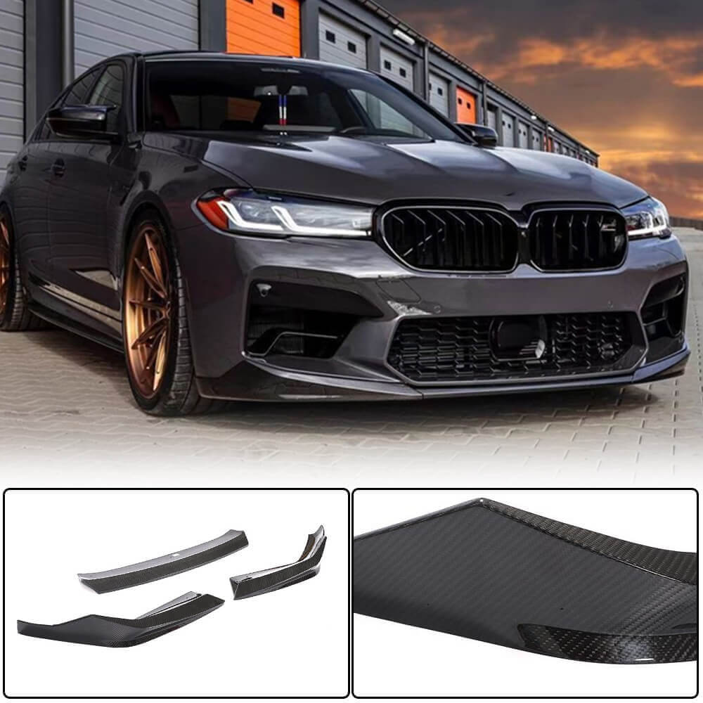 Front Bumper Lip V1 for M5 F90 2020-2024 Carbon for BMW 5 Series G30/G31 2017-2023 - image 1