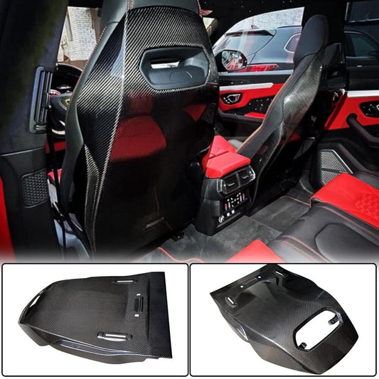 Racing Front Seatback Cover Set 2pcs Dry Carbon Fiber for Lamborghini Urus - image 1