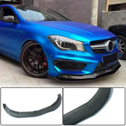 Front Bumper Lip Spoiler (for CLA45 AMG SD 2013-2015, Carbon) for Mercedes CLA C117 2013-2019 - image 1