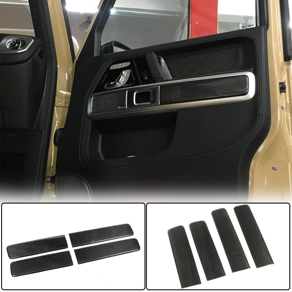 Interior Door Trim Covers (Dry Carbon) for Mercedes G сlass W463 2018-2024 - image 1