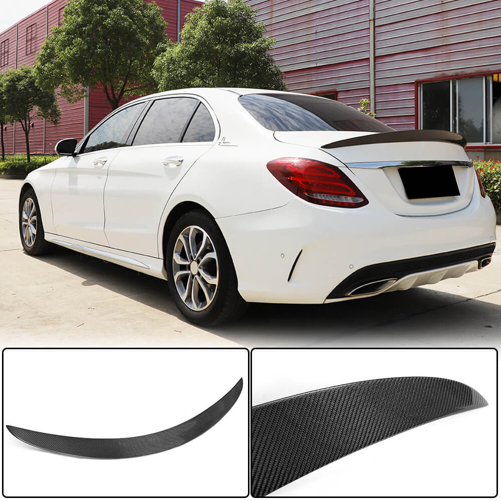 Spoiler V2 (for SD 2015-2019, Carbon) for Mercedes C-class W205 2014-2021 - image 1