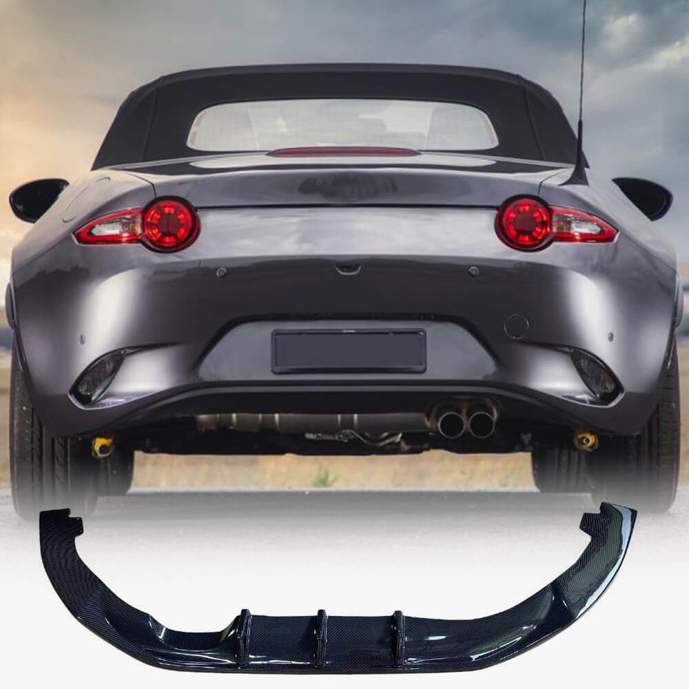 Rear Bumper Diffuser V1 (2022+, Carbon) for Mazda MX-5 2014- - image 1