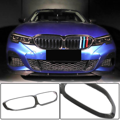Grille Surround (2018-2022, Carbon) for BMW 3 Series G20/21 2018- - image 1