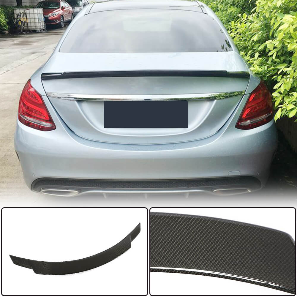 Spoiler V8 (for SD 2015-2021, Carbon) for Mercedes C-сlass W205 2014-2021 - image 1