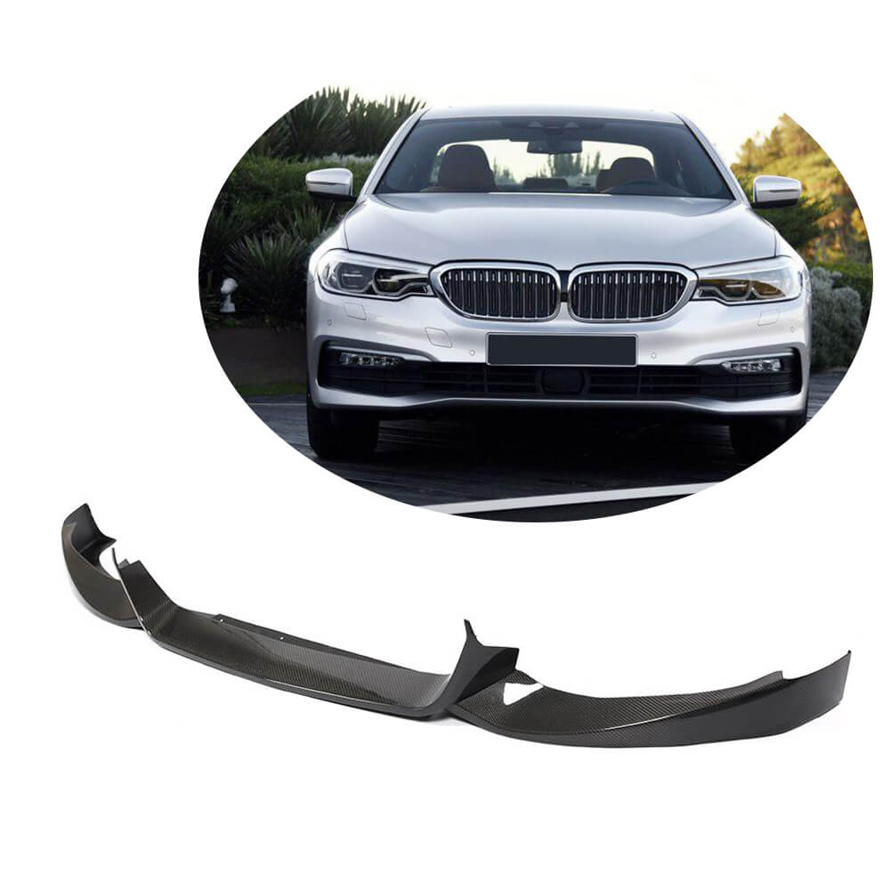 Front Bumper Lip Carbon Fiber (2017-2020 Base) for BMW 5 Series G30/31 2017-2023 - image 1
