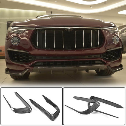 Carbon Front Bumper Covers (for Base/S) for Maserati Levante 2016- - image 1