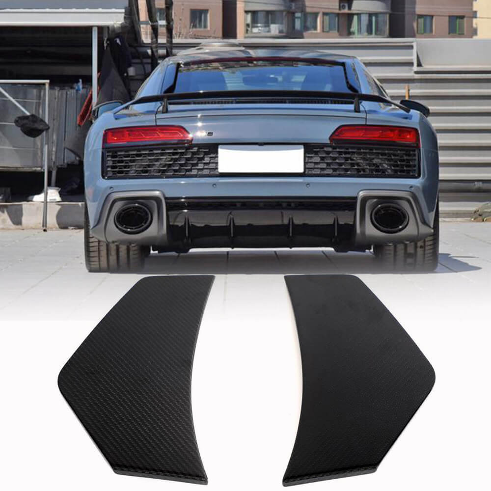 Rear Bumper Splitters (for Spyder 2020+, Carbon) for Audi R8 2015- - image 1