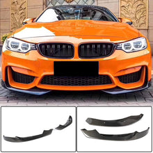 Front Bumper Splitters Carbon Fiber V2 (for F82/F83) for BMW 4 series F-32 2012-2020 - image 1
