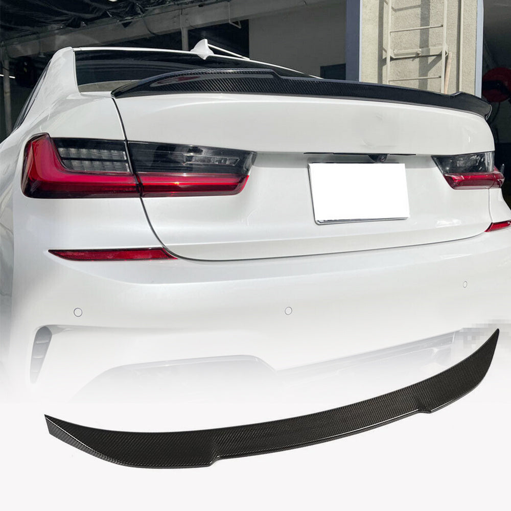 Rear Trunk Spoiler Carbon Fiber V19 (SD) for BMW 3 series G20/21 2018- - image 1