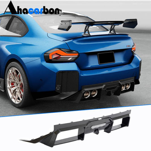 Rear Bumper Diffuser Dry Carbon Fiber (for G87) for BMW 2 Series G42 2021- - image 1
