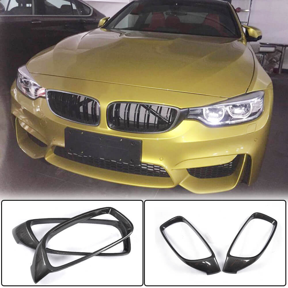 Grille outline (for F80, Carbon) for BMW 3 series F-30/31/34 2012-2019 - image 1
