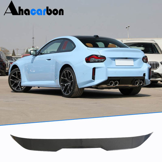 Rear Trunk Spoiler Dry Carbon Fiber V4 (for G87) for BMW 2 Series G42 2021- - image 1