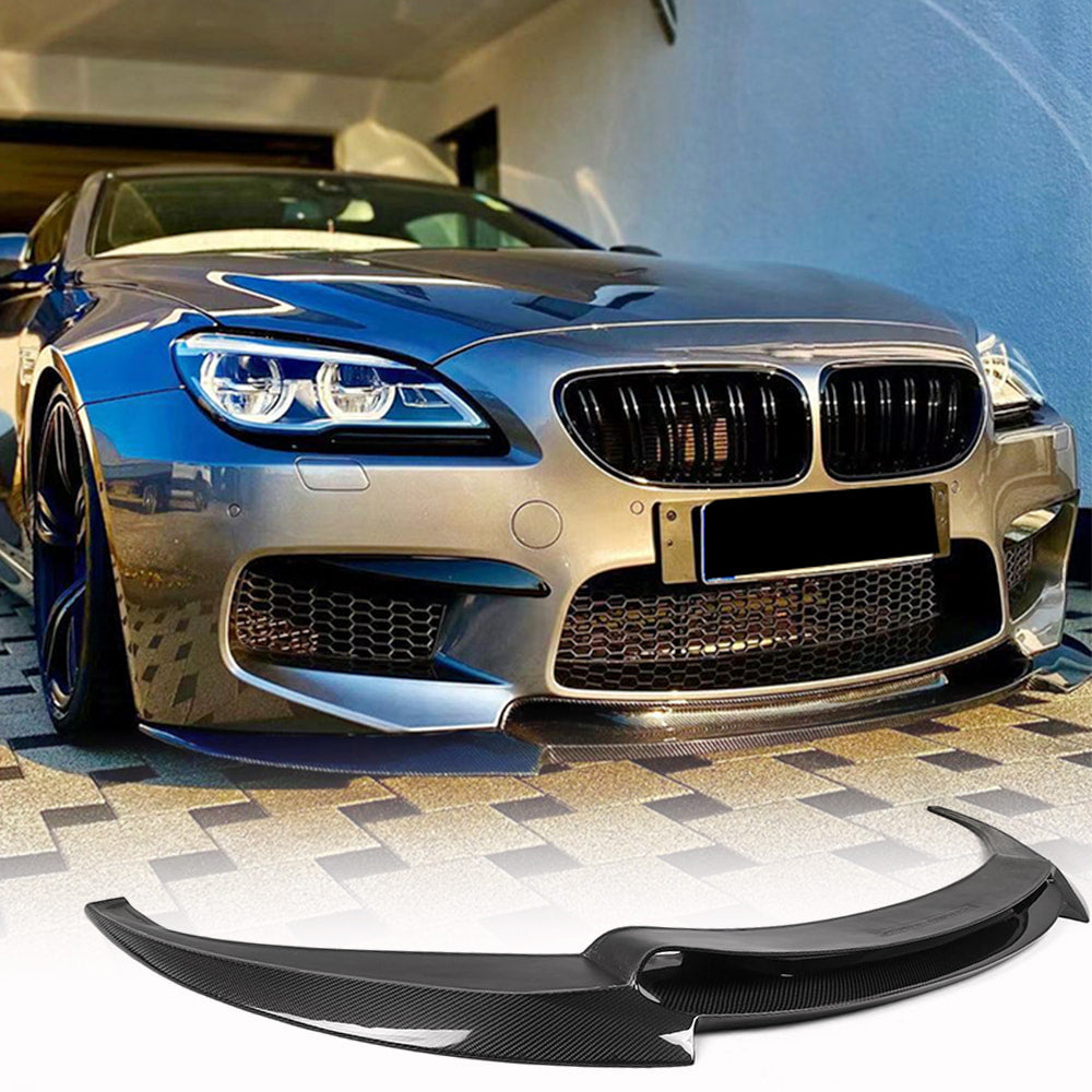 Front Bumper Lip V1 for M6, Carbon for BMW 6 Series F12/F13/F06 2011-2018 - image 1