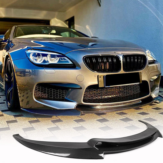 Front Bumper Lip V1 for M6, Carbon for BMW 6 Series F12/F13/F06 2011-2018 - image 1