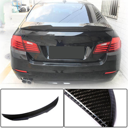 Rear Trunk Spoiler Carbon Fiber V3 (SD) for BMW 5 series F-10/11/07 2010-2016 - image 1
