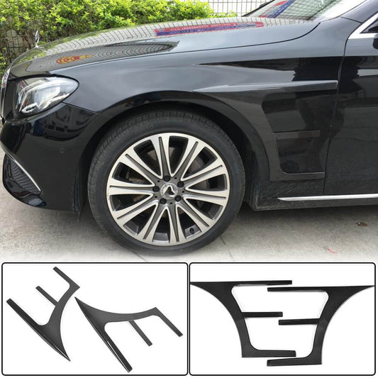 Carbon Front Fender Covers (AMG-Line/E43 AMG 2016-2019) for Mercedes E-сlass W213 2016-2023 - image 1