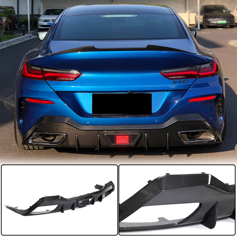 Rear Bumper Diffuser V1 for G16 M-Sport, Carbon for BMW 8 Series G14/G15/G16 2018- - image 1