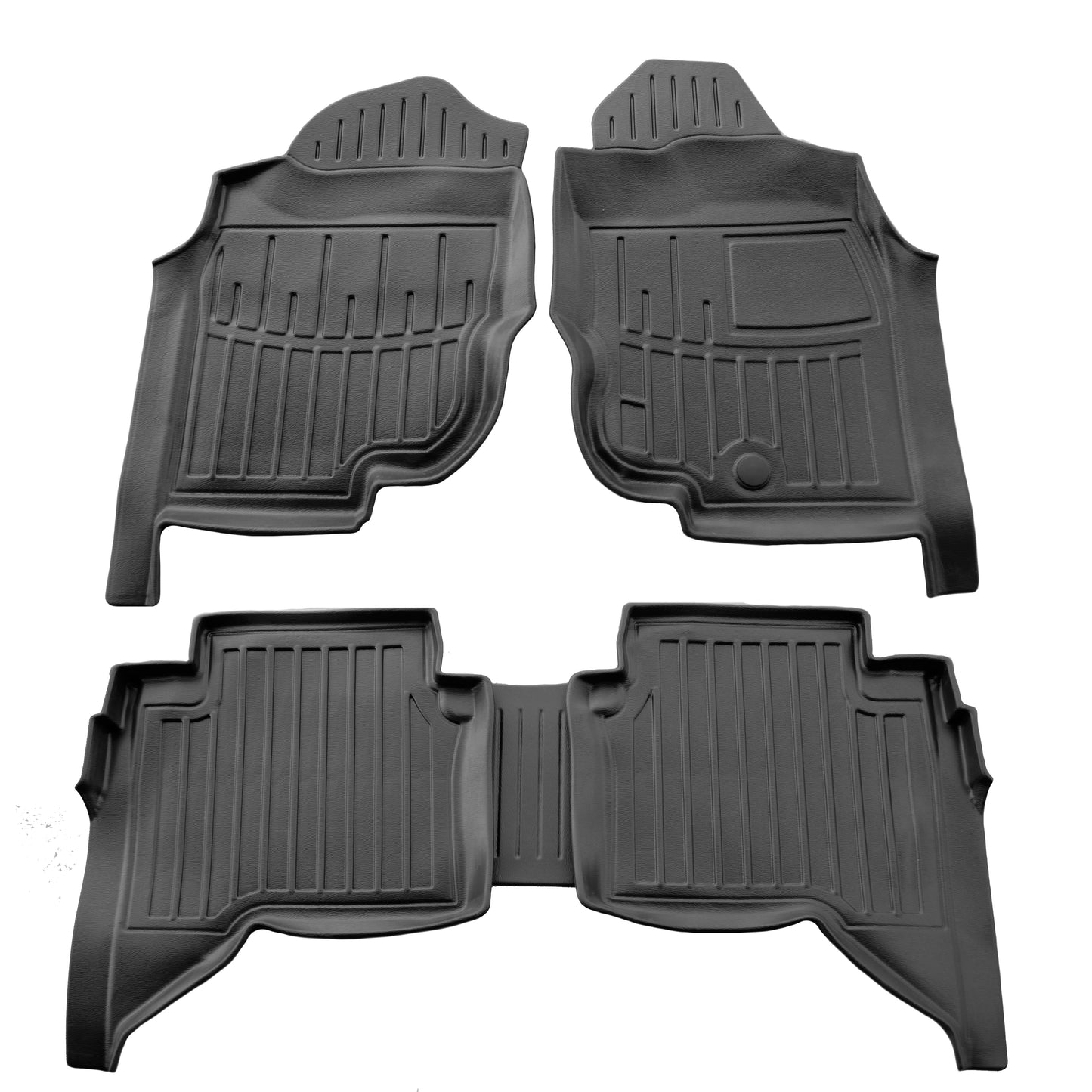 Rubber Floor Mats Stingray 3D (Right-Hand Drive, Crew Cab, 5 pcs) for Toyota Hilux 2006-2015 - image 1
